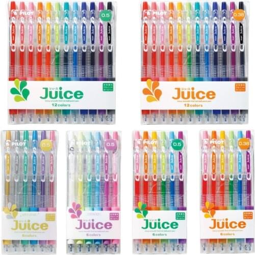 PILOT JUICE LJU-10UF 0.5mm Multicolor GEL PEN Japan Metal Pearlescent Fluorescent Normal Color Set Office & School Supplies