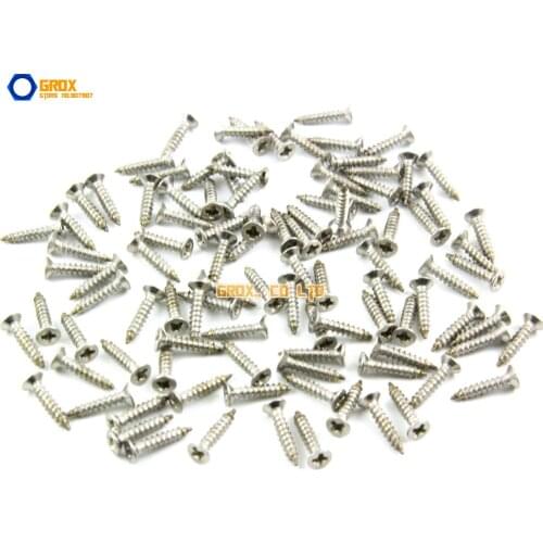 M2 304 Stainless Steel Phillips Countersunk Head Self Tapping Screw (M2x3mm 4mm 5mm 6mm 8mm 10mm 12mm)