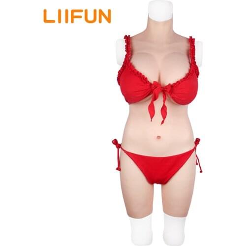 Liifun Silicone Breast Bodysuit With Realistic Vagina for Crossdresser Cosplay Transgender Drag Queen
