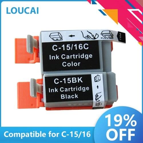 Compatible Ink Cartridge BCI15 BCI16 For Canon i70 i80 SELPHY DS700 DS810 PIXMA iP90 mini220 Printer bci 15 bci 16