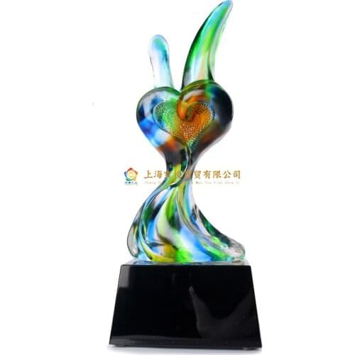 Glass ornaments / healing glass / glass trophy / custom trophy / award cup / prizes / Souvenirs
