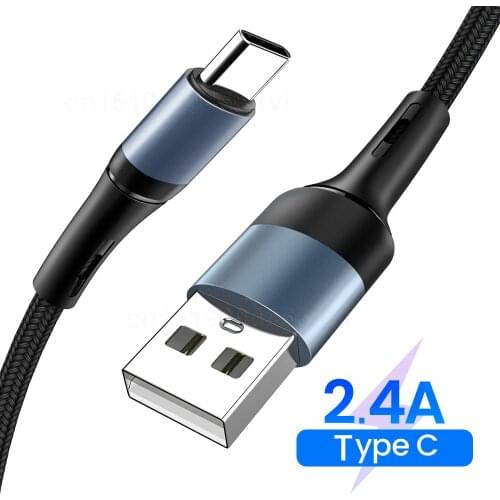 USB Type C Phone Cable Android Charger Cable 2.4A Fast Charging Data Cable For Samsung Huawei Xiaomi Redmi Micro USB Cables