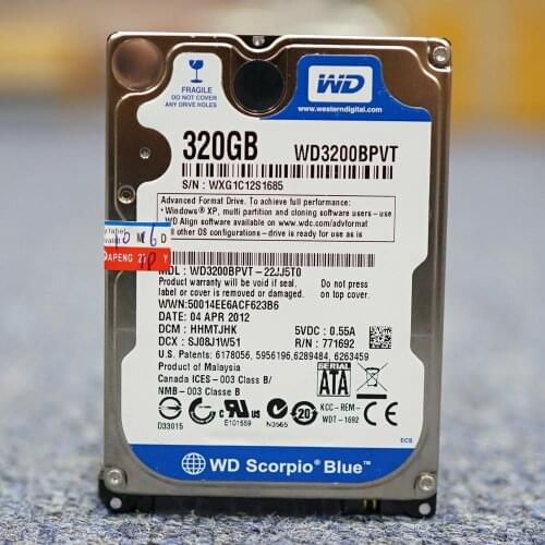 WD Laptop Notebook 500GB 80GB 160GB 250GB 320GB 160G 250G 320GB 500G 1TB 2.5 HDD 5400rpm 8M SATA Internal Hard Drives disk
