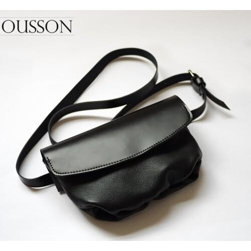 OUSSON New Design Genuine Leather Hobos Bag Exquisite Female Retro One-Shoulder Bag Fashion Crossbody BagFor Woman