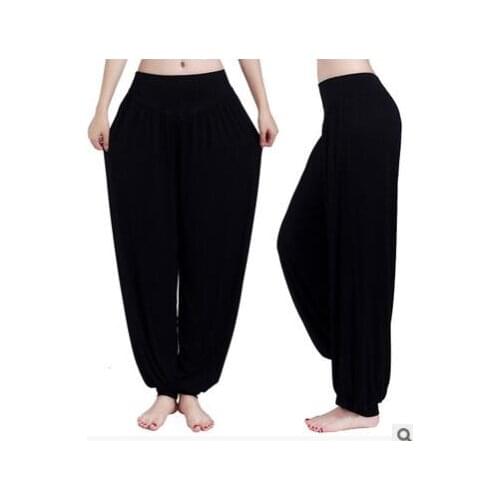1pcs/lot woman soft solid harem loose pants female belly dancing long pants