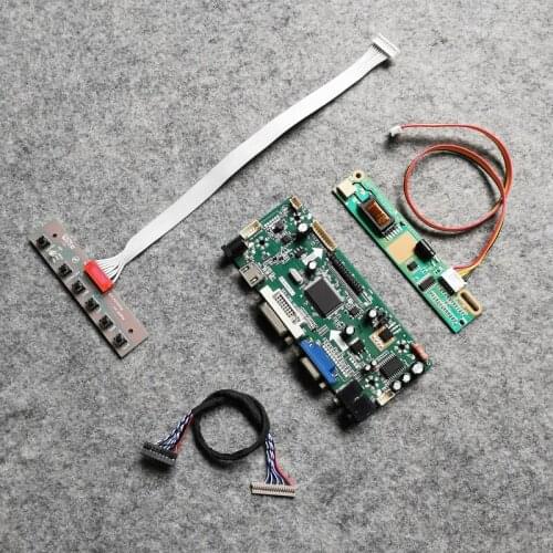 LCD display drive board card DIY kit For L141X1/L141X2/B141XG03/D191201 screen 1CCFL 1024*768 M.NT68676 VGA DVI 20 Pin LVDS