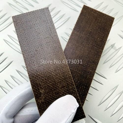 2pcs DIY Knife Handle Material Natural Brown Knife Handle Patch Crosscut Canvas Micarta Shank Blanks Scales Material