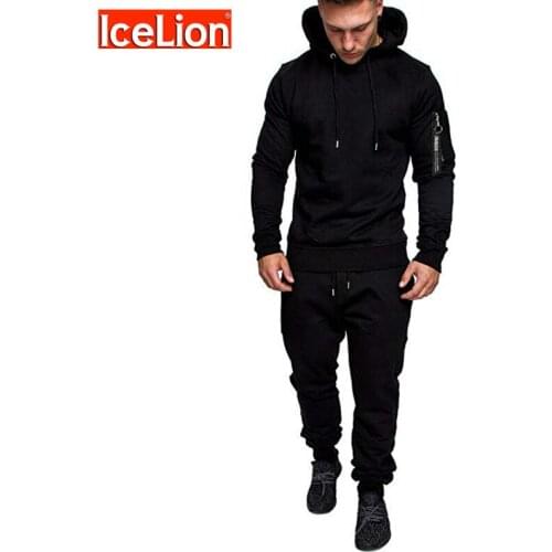 IceLion 2021 Camouflage Hoodies Men Suit Cotton Sweatshirts Fashion Casual Sportswear Slim Fit Tracksuit Hip Hop Hooded Pullover