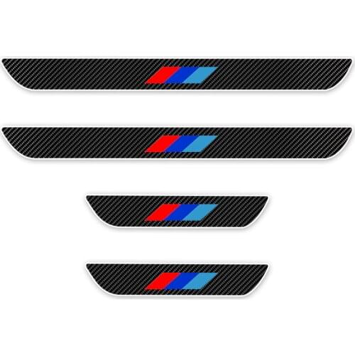 For BMW 3 Series GT 3GT F34 320i 328i 330i 335i 340i 2013 to 2017 4D M Carbon Fiber Door Sill Cover Sticker Car Door Sills 4PCS