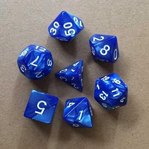 7Pcs KTV Party Multicolor Polyhedral Numbers Dice Table Board Game Supply Gift