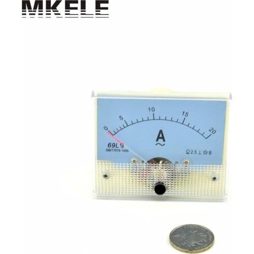 AC 69L9(20A) Ampermeter Amperimetro China analog ammeter power swr esr meter car voltmeter digital-panel-ammeter mastech