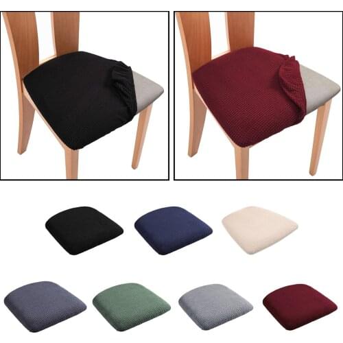 Chair Seat Cushion Slipcover Anti-Dust Chair Seat Cover for Dining Room