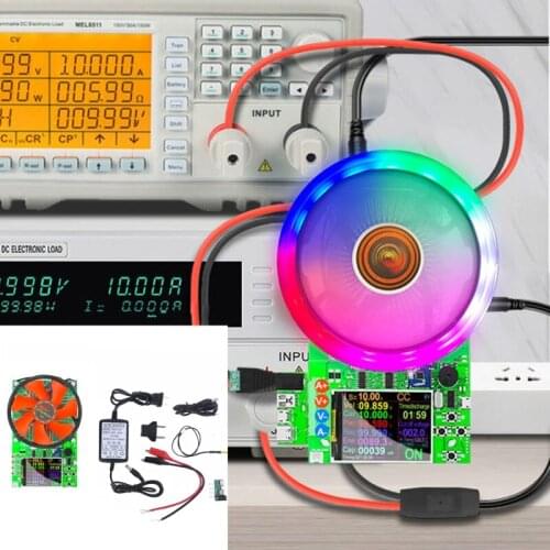 Electronic Load Tester 150W Upgrade Version 4-wire DC Electronic Lithium Battery Capacity Monitor Discharge Charging Pow T5UC