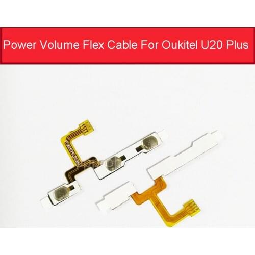 On/off Power Volume Side Button Flex Cable For Oukitel U20 Plus Power + Volume Control Switch Flex Ribbon Replacement Parts