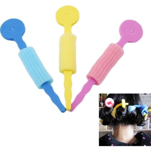 Hair Column Night Sleep Sponge Curling Iron Curler Elastic Soft Pillow Hair Curl Diy Sponge Hair Styling Column Tool