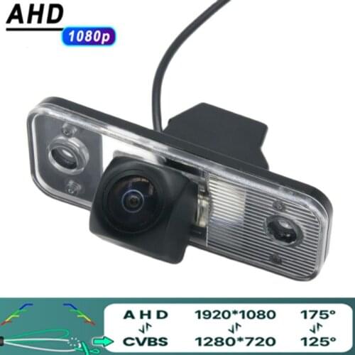Fisheye Camera Reverse AHD 1080P Parking Car Rear view Camera ForHyundai Azera SantaFe Santa Fe IX45 2009 2010 2011 2012