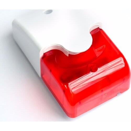 Mini Wired Indoor Strobe Siren Indoor Red Blue Flash Siren Siren Wired Siren Suitable For Home Anti-theft Alarm System