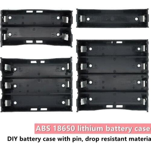 ABS 18650 Power Bank Cases 1X 2X 3X 4X 18650 Battery Holder Storage Box Case 1 2 3 4 Slot Batteries Container With Hard Pin