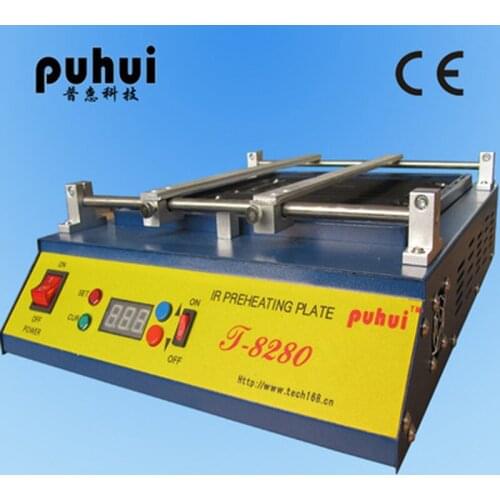 Puhui T8280 IR-Preheating Oven 220V/110V Preheat Plate Infrared Pre-heating Station For PCB SMD BGA Soldering