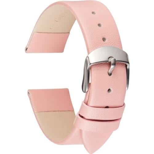 Watch Accessories 14mm 16mm 18mm 20mm 22mm Sofe Genuine Leather Watch Band For DW Watch Strap Fashion Pink Watchbands
