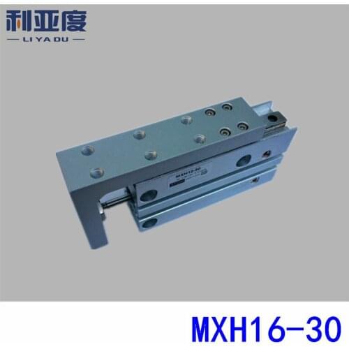 SMC type MXH16-30 MXH16-40 MXH16-50 MXH16-60 pneumatic slider (linear guide) slide cylinder Bore Size 16mm Stroke 30mm