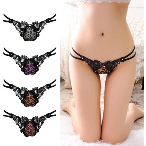 Low-waist Panties Temptation Underwear Sexy Hot Women Sexy Lace Lingerie G String T-back Thong Japan Style Thong G-string