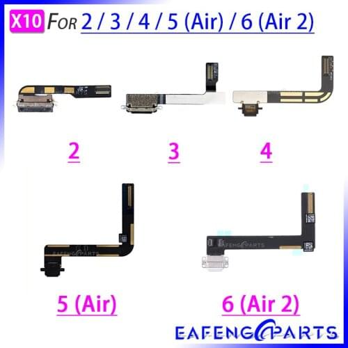 USB Dock Connector Port Flex Cable Ribbon Plug Repair Parts For Ipad 2 3 4 5 6 air 2 charging charger flex cable