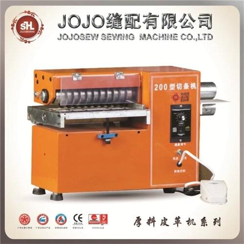 JS-200EC Leather Cutting Machine Slitting Leather Slitter Shoe Bags Straight Paper Cutter Vegetable Tanned Leather Slicer