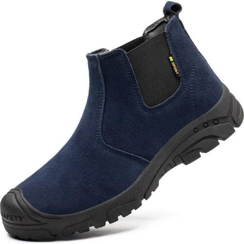 Unisex Waterproof Safety Shoes Men Light Sneaker Indestructible Tactical Boots Steel Toe Soft Anti-piercing Non-slip Work Shoes