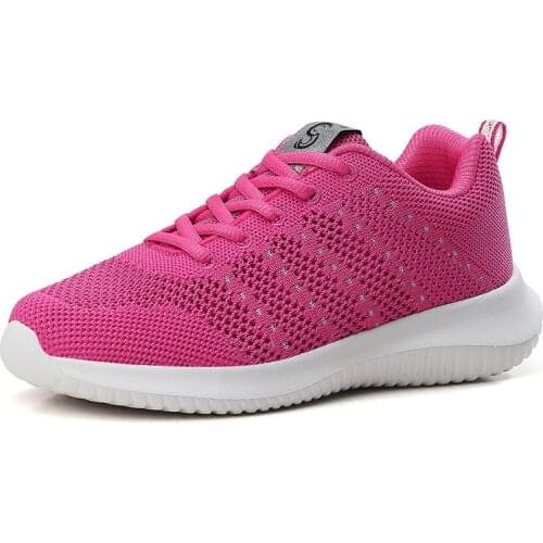 Women Running Shoes Lightweight Hollow Out Breathable Casual Sneakers Height Increasing Plus Size Jogging Durable Footwear Lady