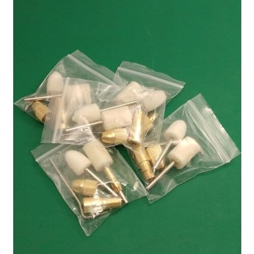 1 bag CJ9+ Glue cleanng wool felt head For glass touch sceen polishing head no hurt lcd OCA adhesive remover clean parts