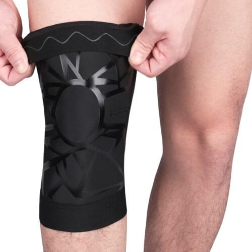1PC Black Compression Elbow Knee Pads Support Sleeve Protector Elastic Kneepad Brace Springs Gym Sports Basketball Running