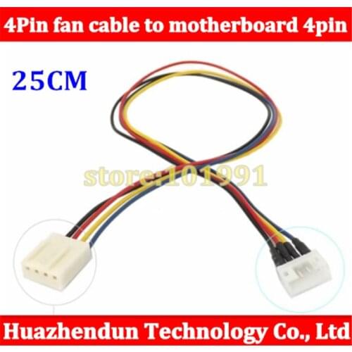100pcs/lot New video card 4Pin fan cable to motherboard 4pin cable adapter 25cm Free shipping