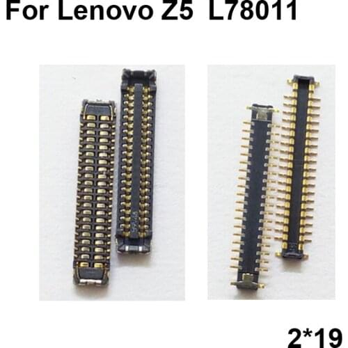 2pcs Dock Connector Micro USB Charging Port FPC connector For Lenovo Z5 L78011 logic on motherboard mainboard For Lenovo Z 5