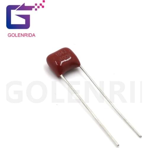 20PCS 100V104J Pitch 5mm 100NF 0.1UF 100V 104 CBB Polypropylene film capacitor