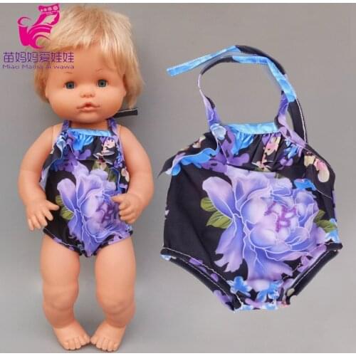 38cm Doll Swimming Clothes for Nenuco Ropa Y Su Hermanita 16 Inch Baby Dolls Bikini Accessories