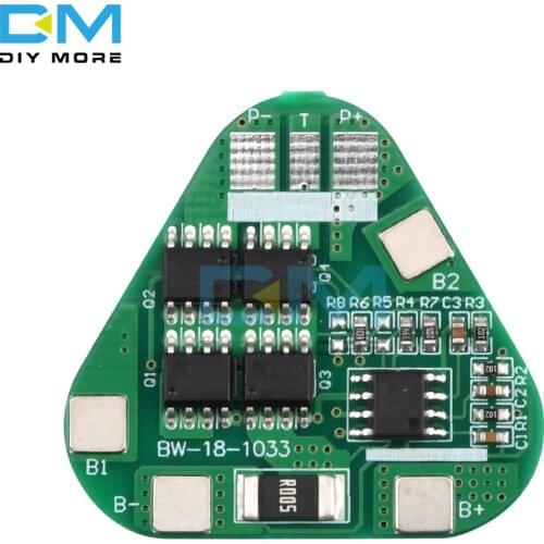 3S 4A Li-ion Li-Po Cylindrical Prismatic Lithium Polymer Battery 3 Cell PCB Module Board Short Circuit Overcharge Protection BMS
