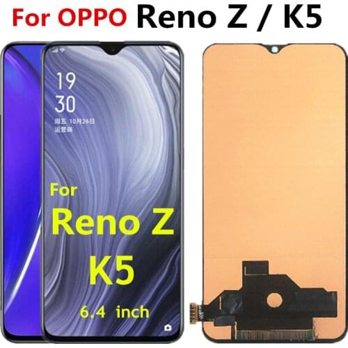 6.4" TFT For Oppo Reno Z PCDM10 CPH1979 LCD Display Touch Screen Digitizer Assembly Replacement For Oppo K5 PCNM00 Lcd Display