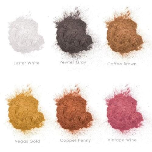 6 Color Metal Tones Mica Pearl Powder Pigment Jewelescent Set Cosmetic Grade Metallic Dye Paint Epoxy Resin Art Making Dropship