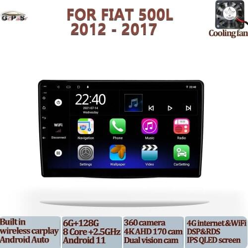 Car Multimedia Radio Video Player For Fiat 500L 2012 - 2017 Android 10 Navigation gps dvd car accessories DSP IPS carplay