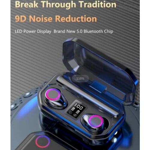 3500mAh m12 Wireless Headphones Touch Bluetooth 5.0 Earphones Earbuds TWS Headsetl LED Display vs f9 for bluetooth phone