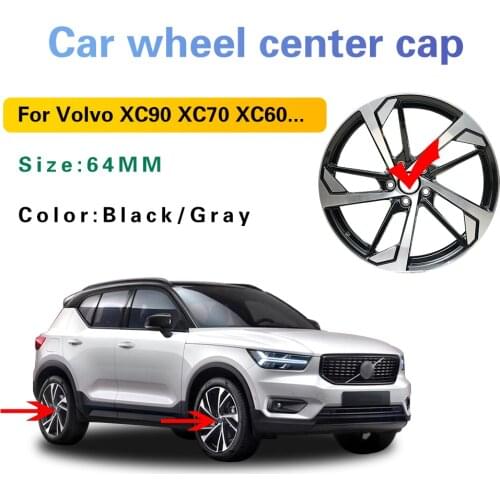 4pcs 64MM Car Wheel Center Hub Cap Emblem Logo For Volvo XC90 XC70 XC60 V40 V50 V60 V70 V90 S50 S60 S70 S90 3546923