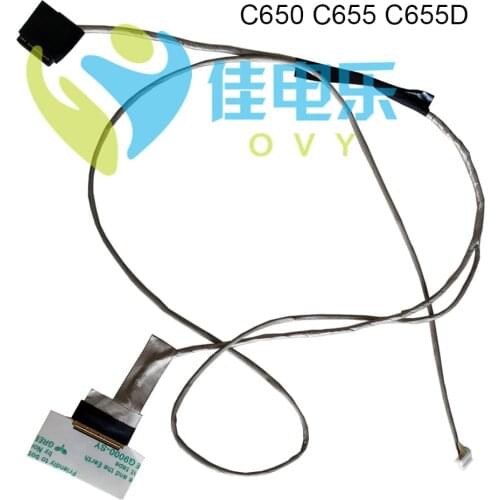 OVY Laptop LVDS LCD Cable C650 For Toshiba Satellite C655 C655D connector cables 6017B0265501 Video Ribbon Cable attachment sale