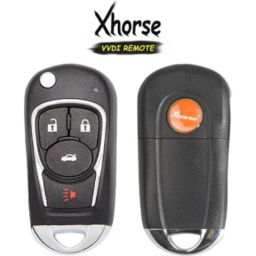 KEYECU (English Version) XHORSE XKBU02EN 3+1 4 Button Universal Remote Key for VVDI Key Tool VVDI2
