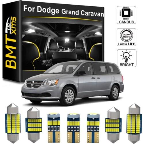 BMTxms Canbus No Error Auto LED Interior Map Dome Trunk License Plate lamp light Kit For Dodge Grand Caravan 1996-2020