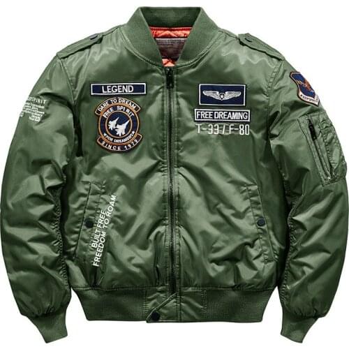 Nice Pop Hip-hop Jacket Mens Stand-up Collar Bomber Jacket Handsome Bomber Jacket Men