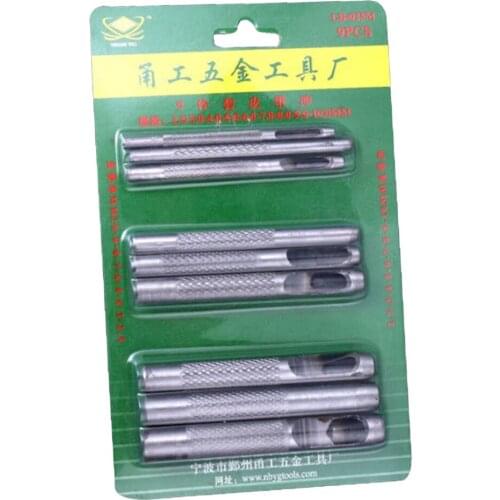 Carbon Steel Hollow Hole Punch Set Leather Hole Puncher Belt Professional Leather Hole Tool