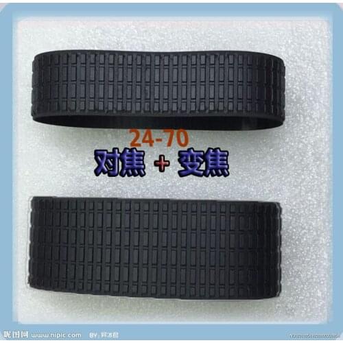 2 Pieces a set Lens Zoom + Focus Grip Rubber Ring For Nikon NIKKOR 24-70MM 24-70 1:2.8 G f/2.8G ED