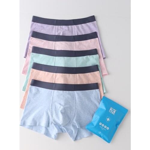 10 Pcs/Lot Mens Underwear High-End Fashion Good Cotton Color Underwear