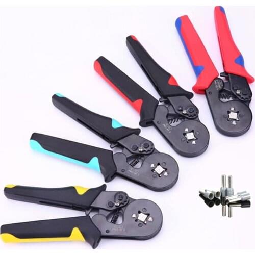 Crimping Pliers Terminals Set Tube Bootlace Terminals Hand Tools Electrician Crimper Self-Adjusting Crimping Plier Tool